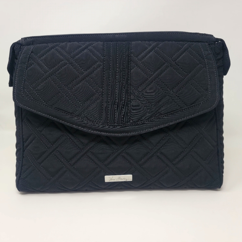 Vera Bradley- black crossbody tablet bag